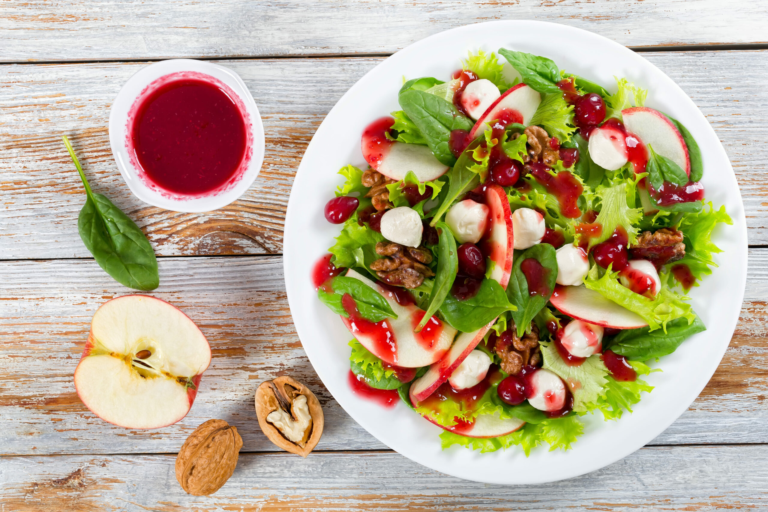 Cranberry And Toasted Almond Spinach Salad
